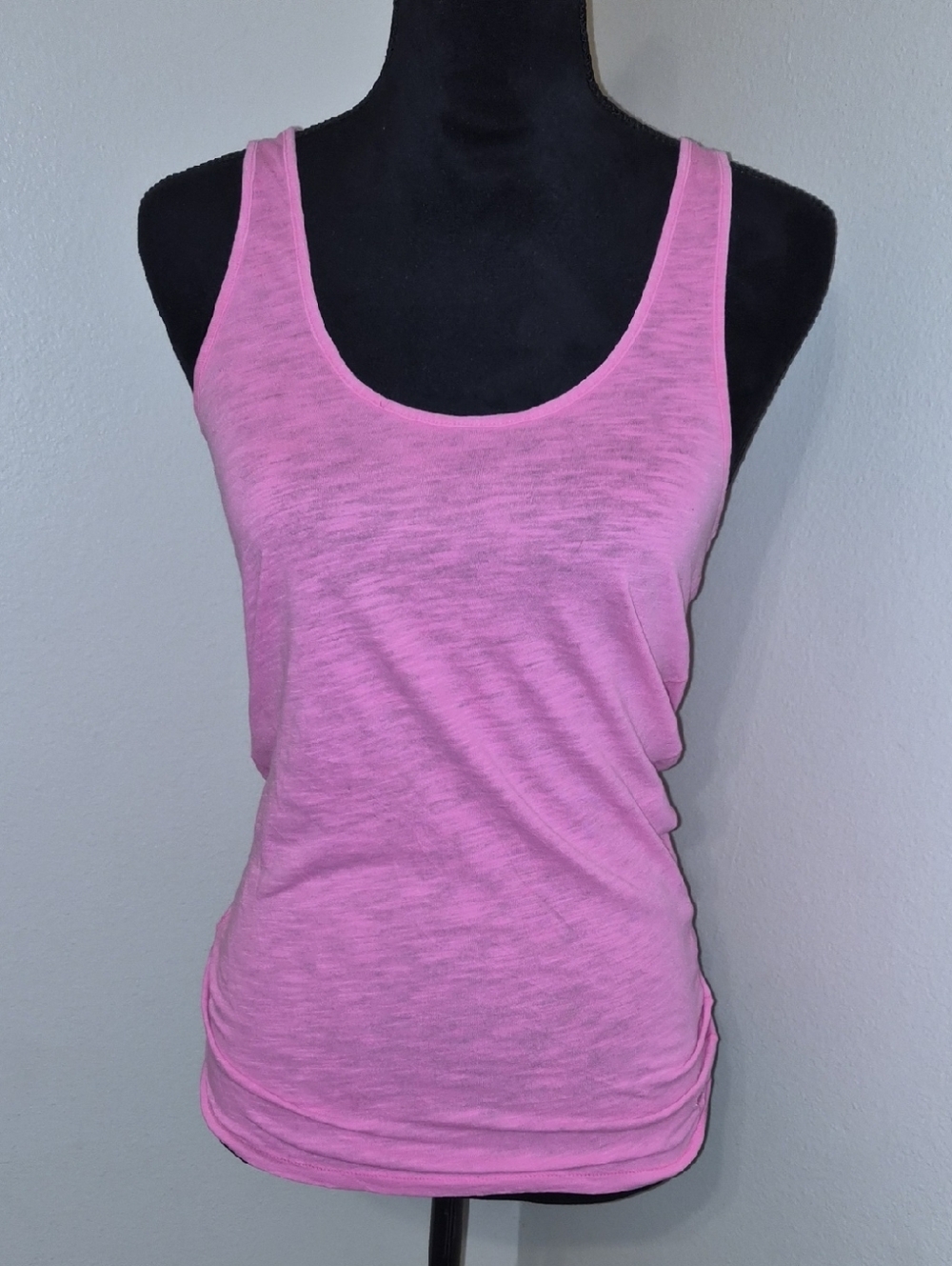 PINK Victoria's Secret Heathered Pink Scoop Tank